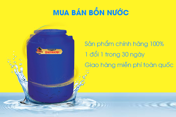 Mua Bán Bồn Nước - Nhà phân phối bồn nhựa Đại Thành 3000 lít có tên tuổi